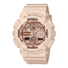 G-Shock GMAS140PG-4A Metallic Dial Pastel Pink Ladies Ana-Digi Bio-Resin