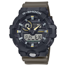 G-Shock GA710TU-1A3 Utilitarian Style Analog-Digital Olive Green Black Face
