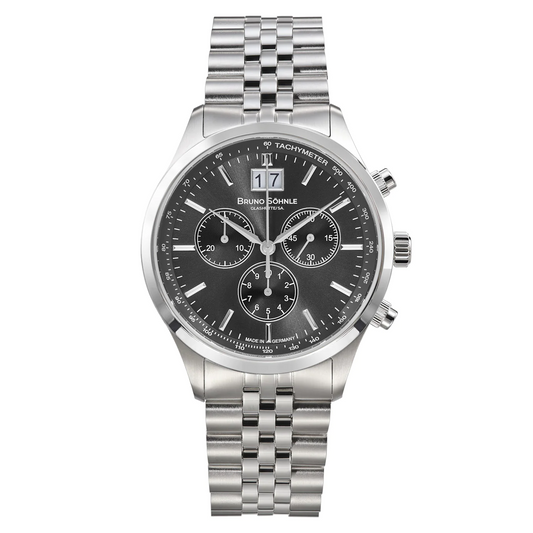 Bruno Sohnle 17-13229-742 Turin Chronograph Grey Big Date Chronograph
