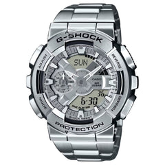 G-Shock GM110D-8A Full Metal Steampunk 110 Series Silver Ana-Digi Bracelet