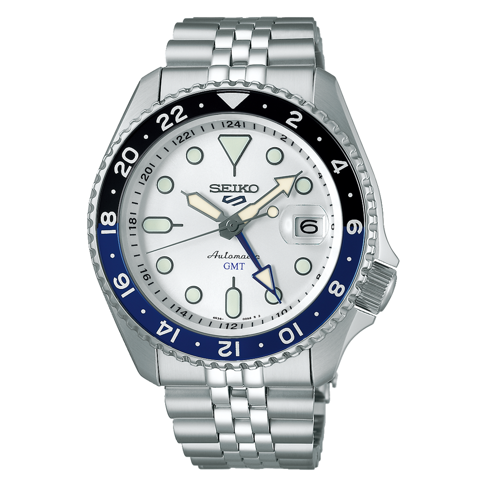 5 sports skx gmt white dial 42.5mm ssk033