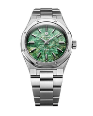Nivada Grenchen 68053A77 F77 Mark II 38mm Stainless Steel Green Aventurine