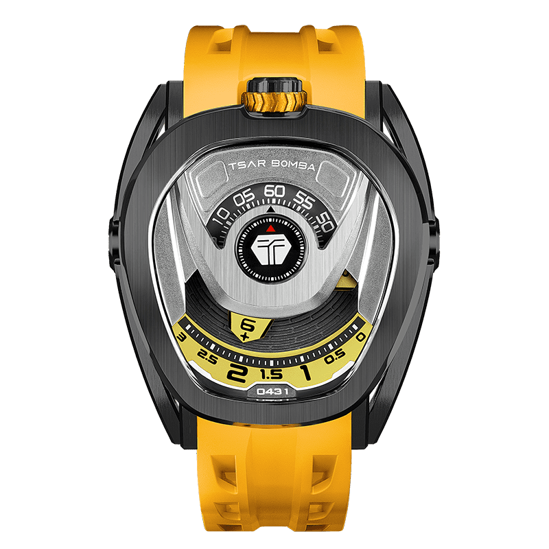 TSAR BOMBA Reactor Interchangeable Watch Black Yellow