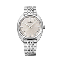 Minase J3-M01NBE-SSB Mastercraft J3 Beige Dial on Stainless Steel Bracelet