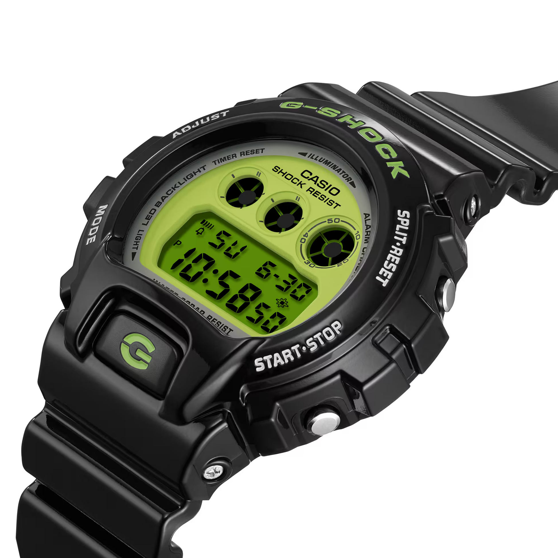 G-Shock DW6900RCS-1 Vibrant Lime Green Dial Triple Graph – Arizona