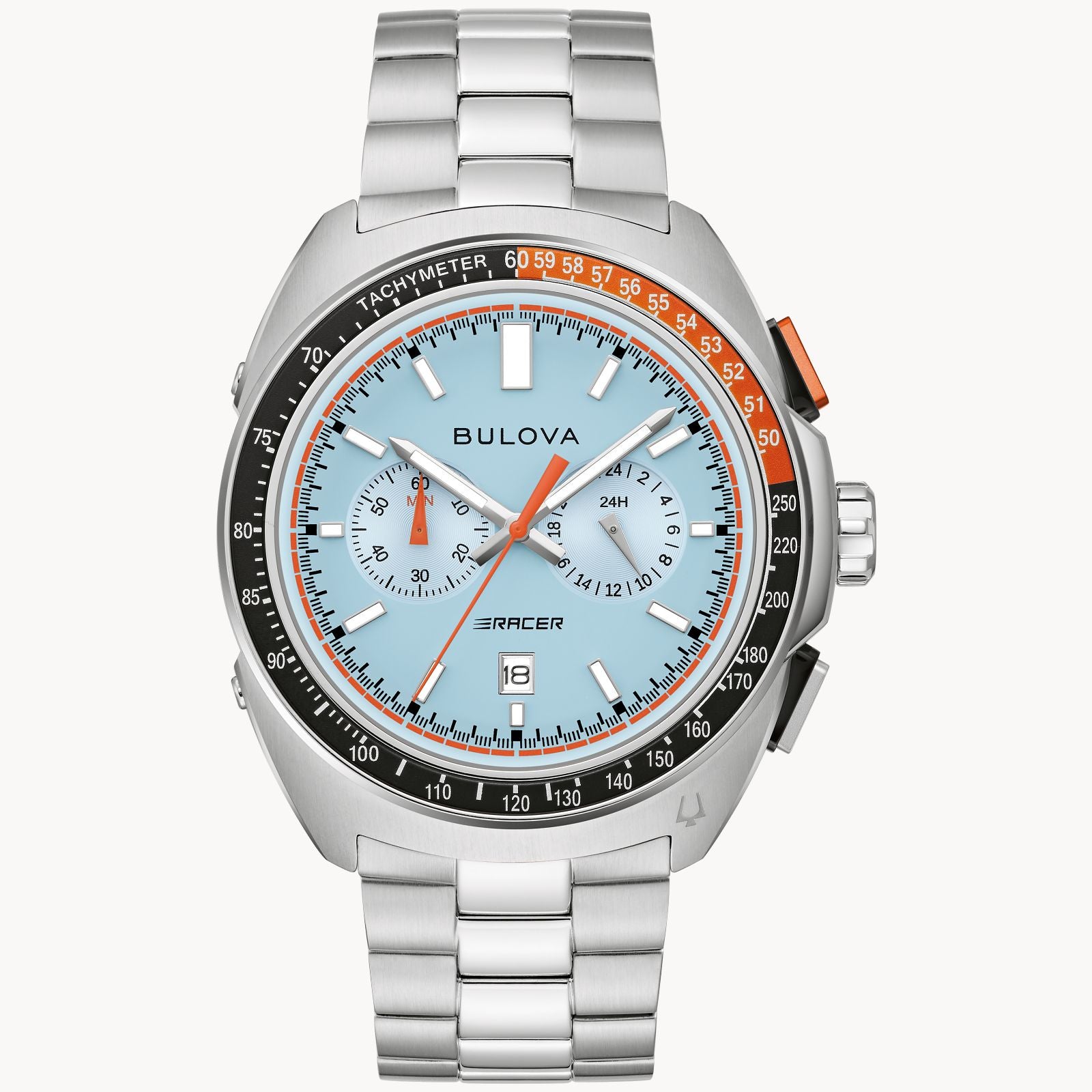 Bulova 98B432 Racer Chronograph Ice Blue Dial Quartz