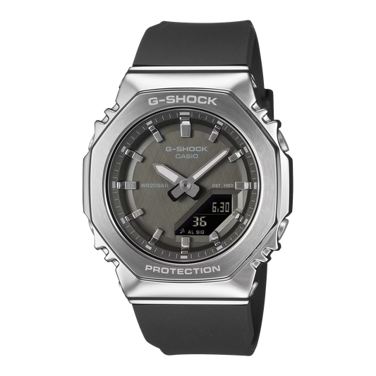 G-Shock GMS2110-1A1 Metal Octagonal Silver Dial Ana-Digi Ladies Watch