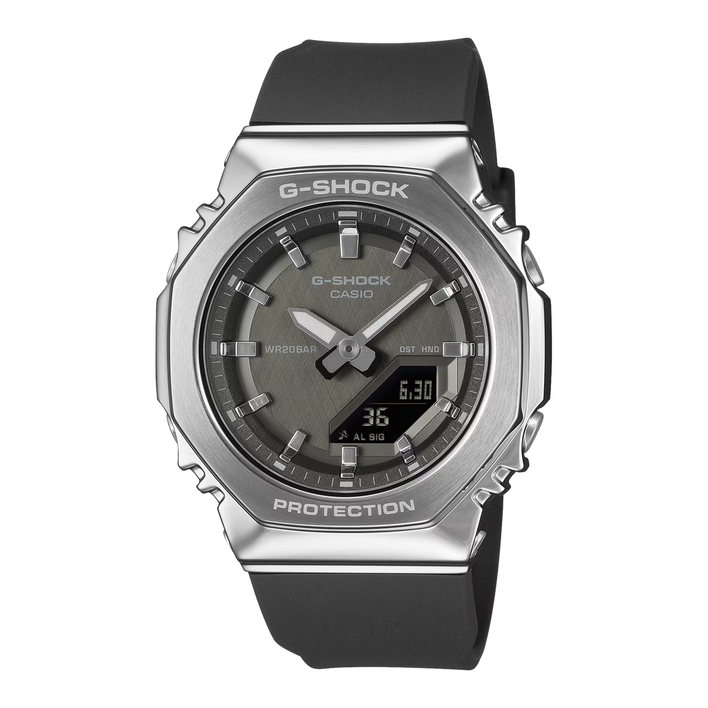 G-Shock GMS2110-1A1 Metal Octagonal Silver Dial Ana-Digi Ladies Watch