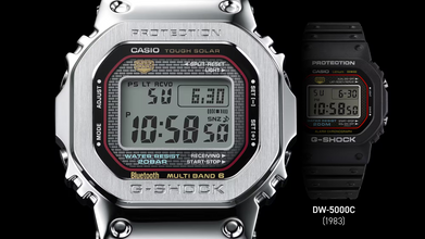 G-Shock GMWB5000D-1C Full Metal Silver Origin Colors Digital Square