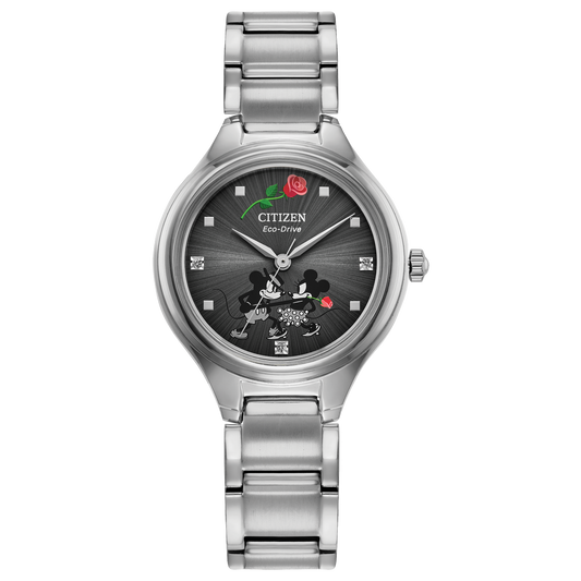 Citizen FE2101-58W Mickey Mouse and Minnie Tango Gray Dial