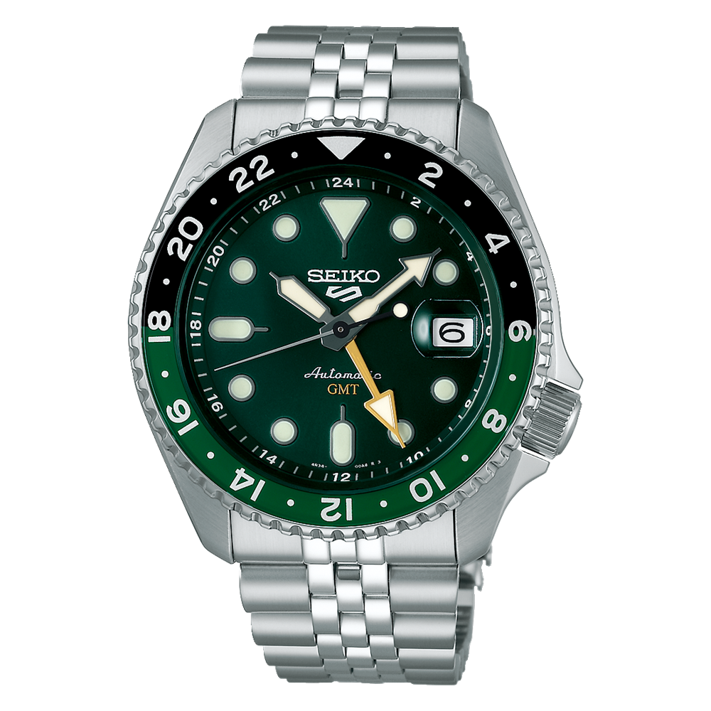 Seiko 5 Sports SSK035 SKX Series GMT Green Dial Automatic Arizona Fine Time