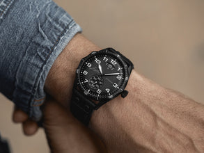 Junghans 27/4491.00 Pilot Automatic Gray DLC Small Seconds Date