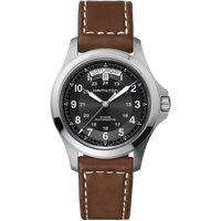 Hamilton H64455533 Khaki Field King Auto Day Date Black Dial