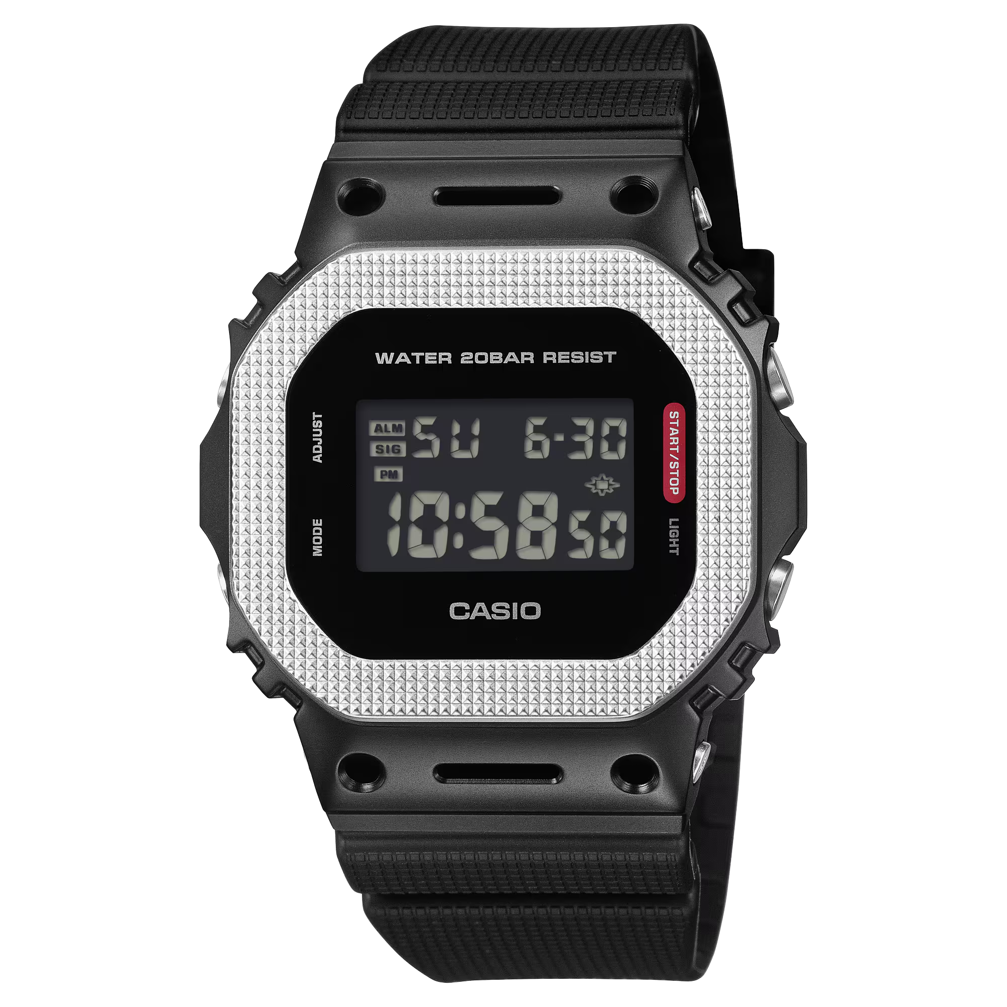 G-Shock GM5600BM-1 Industrial Design Black Ion Digital Square