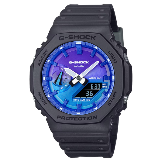 G-Shock GA2100FL-1A Flames of Color Octagon Ana-Digi Resin