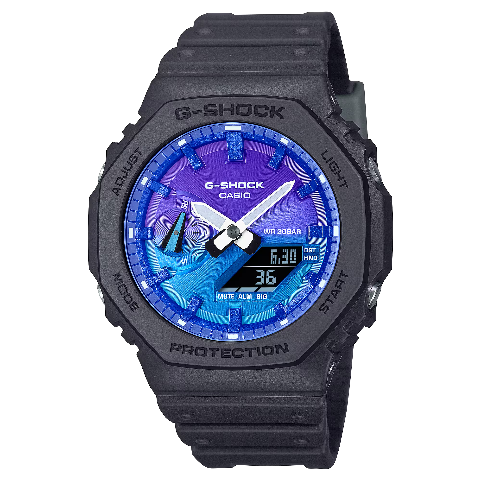 G-Shock GA2100FL-1A Flames of Color Octagon Ana-Digi Resin