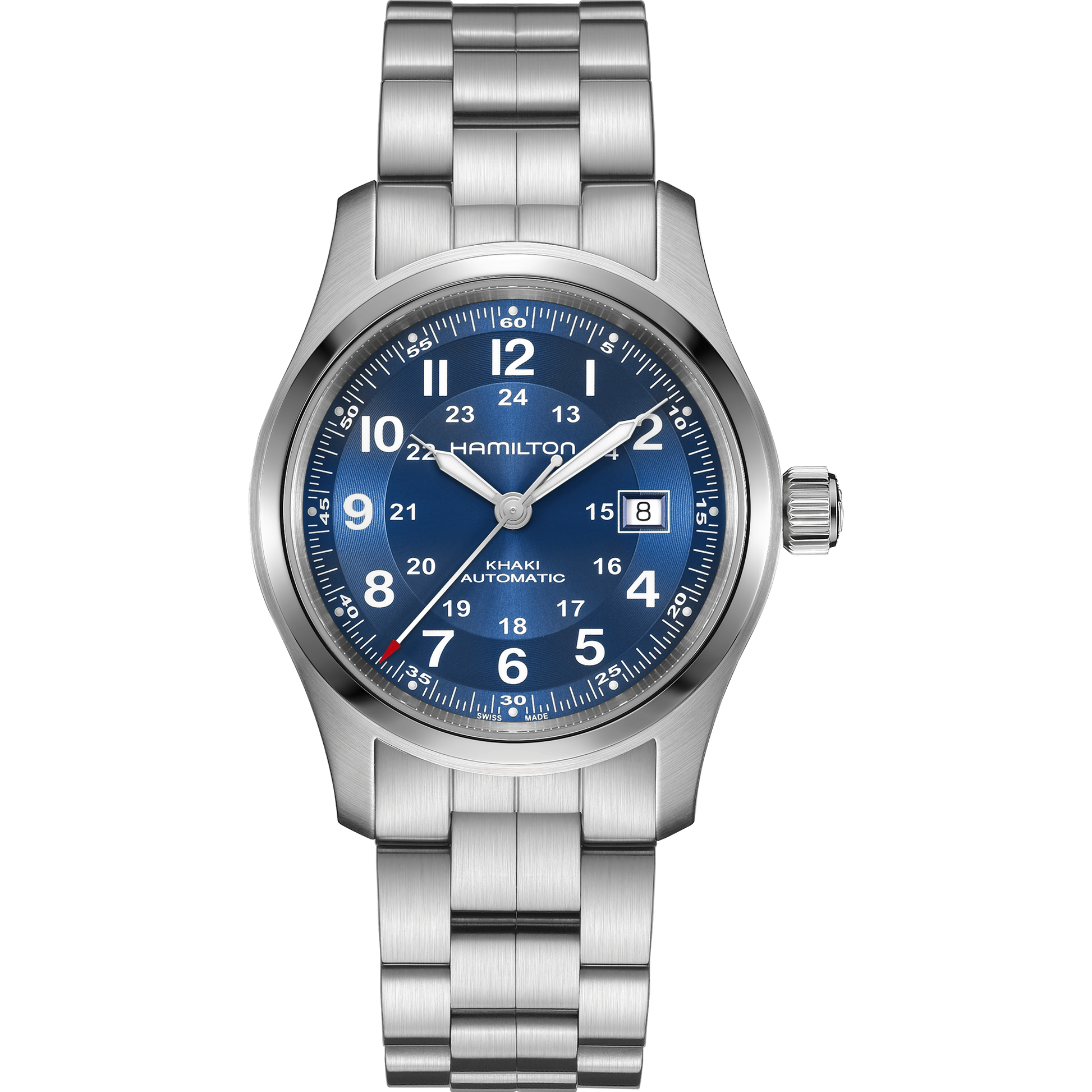 Hamilton H70605140 Khaki Field Auto Blue Sunburst 42mm Bracelet Automatic