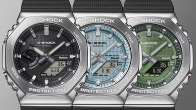 G-Shock GBM2100A-1A2 Metal Clad Casioak Vapor Blue Resin Band