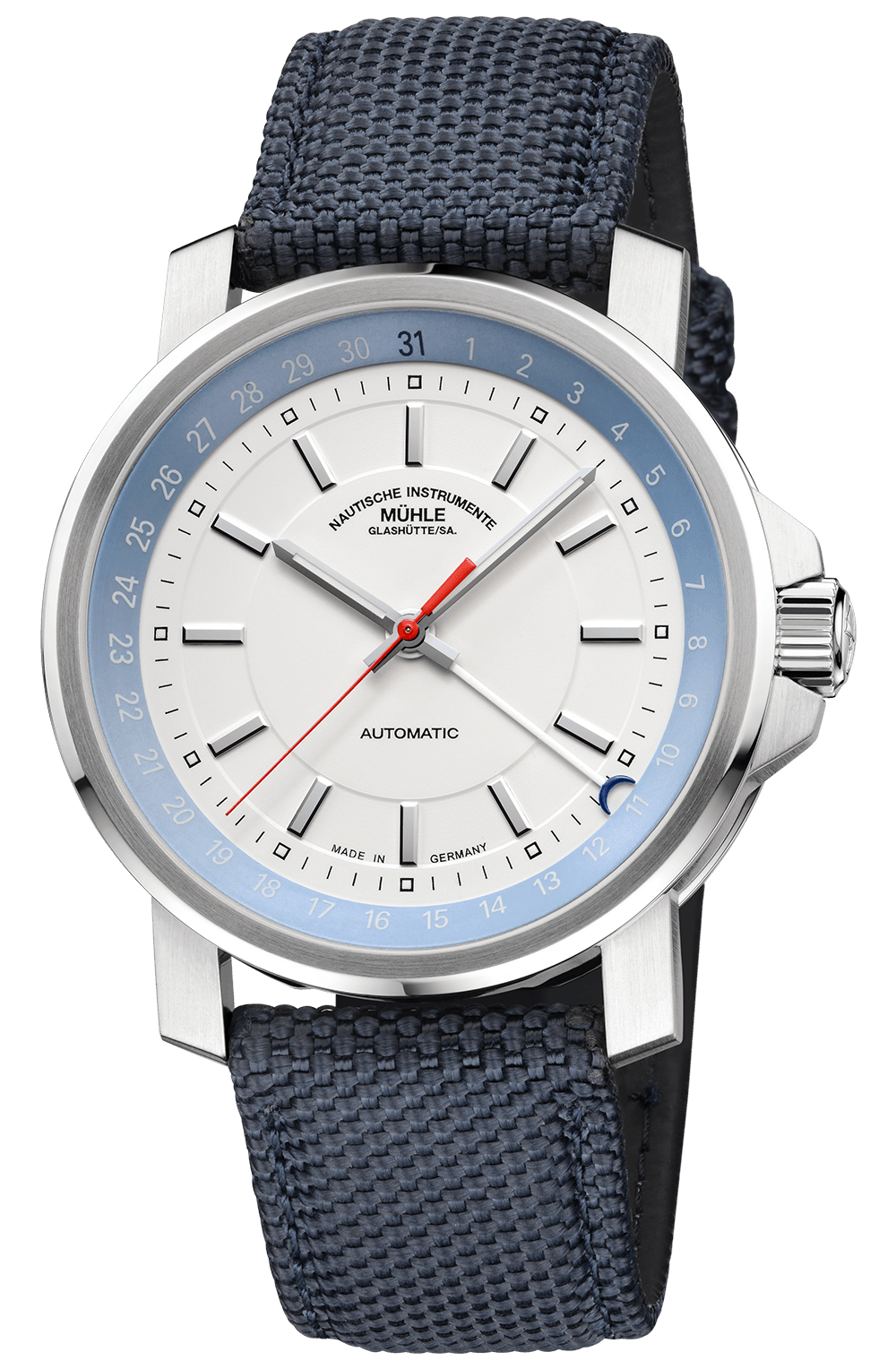 Muhle GLashutte M1-25-32-CB 29ER Pointer Date Textile Strap