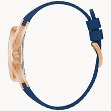 Bulova 97P174 Marc Anthony 262kHz Curv Blue Dial Diamonds