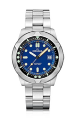 Delma 41701.744.6.048 Quattro Blue Dial 500m Automatic RBES Bracelet