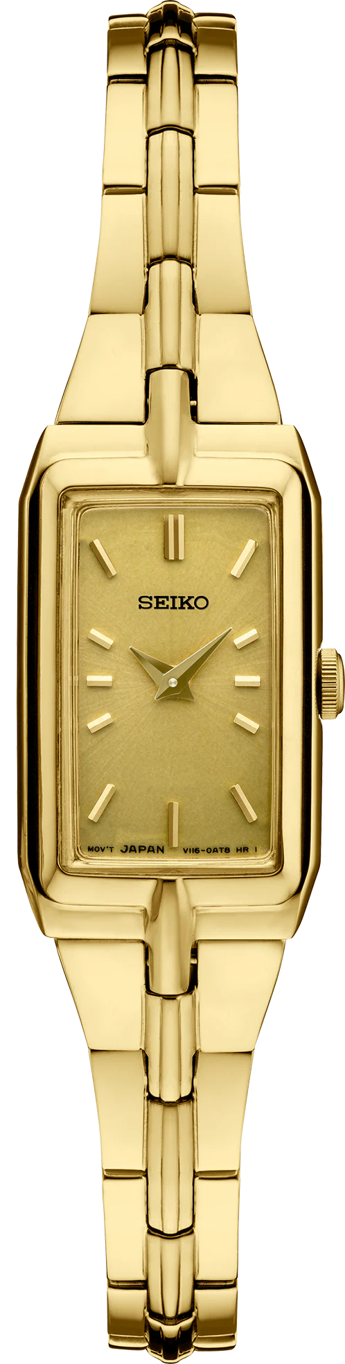 Seiko Essentials SWR048 Elegant Gold Dial Gold Tone Ladies Quartz
