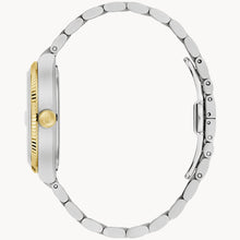 Bulova 98B458 Super Seville Black Dial 262kHz Day-Date Two-Tone