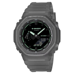 G-Shock GA2100K-1A Mysterious Smoky Light Black Green Ana-Digi Octagon Resin