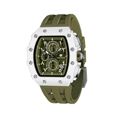 Tsar Bomba TB8204QA-03 Elemental Bioceramic Date Arabic Numerals Olive Green Quartz