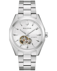 Bulova 96A345 Surveyor White Dial Automatic Heart Beat 39mm