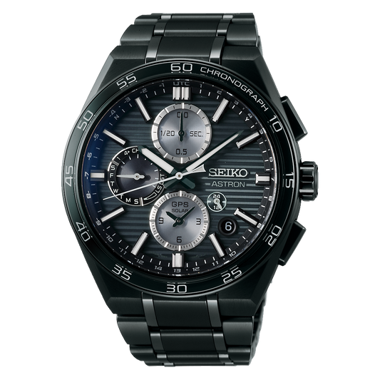 Seiko Astron SSH179 GPS Solar Black DLC Black Dial Titanium