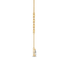 Pear & Round Lab-Grown Diamond Lariat Necklace