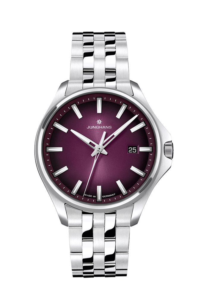 Junghans 47/4532.44 Meister S Quarz 35mm Purple Lacquer