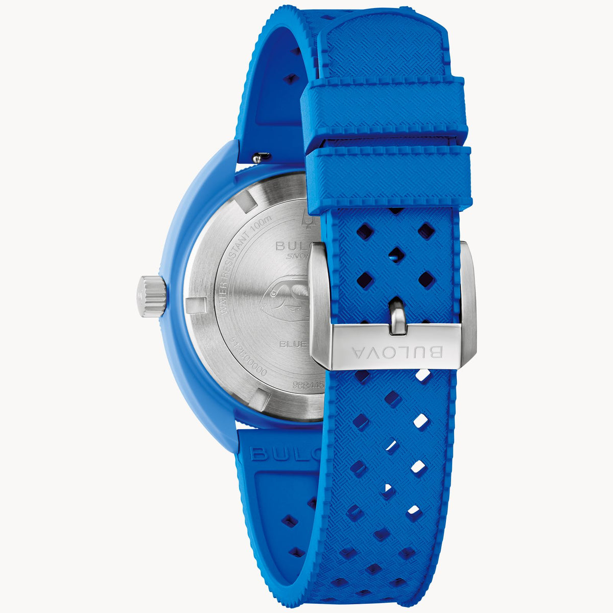 Bulova 98B445 Snorkel Blue Tang Fish Hybrid Ceramic Blue Dial Quartz