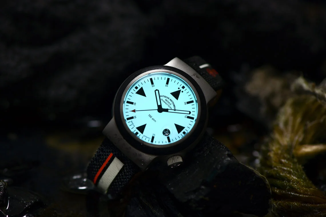 Muhle Glashutte M1-41-08-MB S.A.R. Rescue Timer Lumen Metal Rubber Bracelet