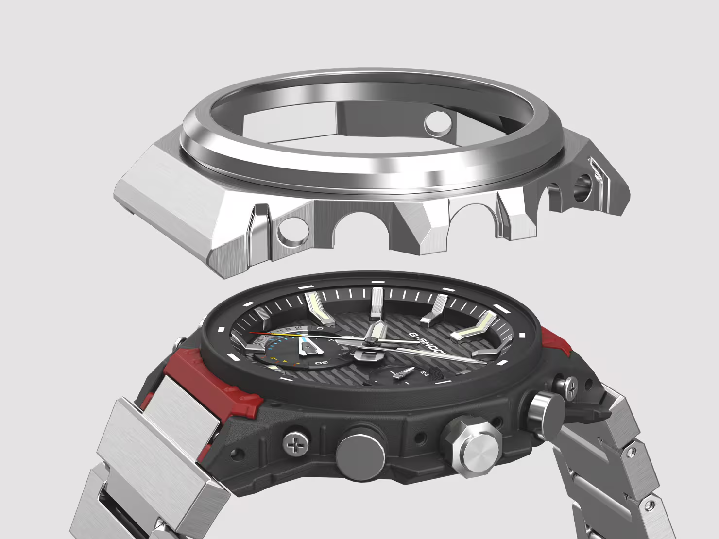 G-Shock GSTB1000D-2A G-STEEL Blue Compact Form Slim Solar Bluetooth