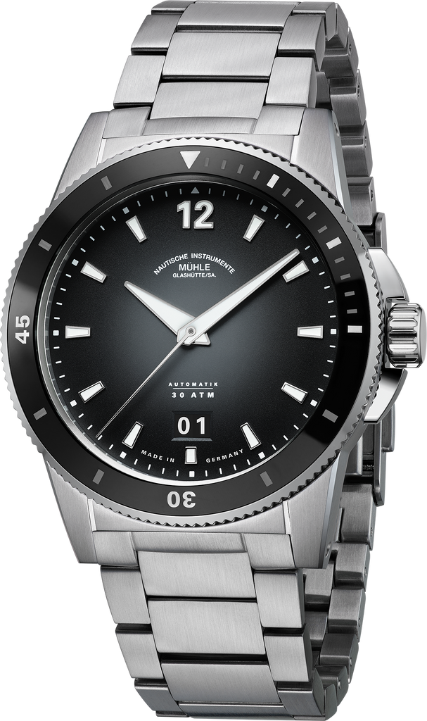 Muhle Glashutte M1-52-43-MB Sportivo Big Date Black Fume Dial Automatic