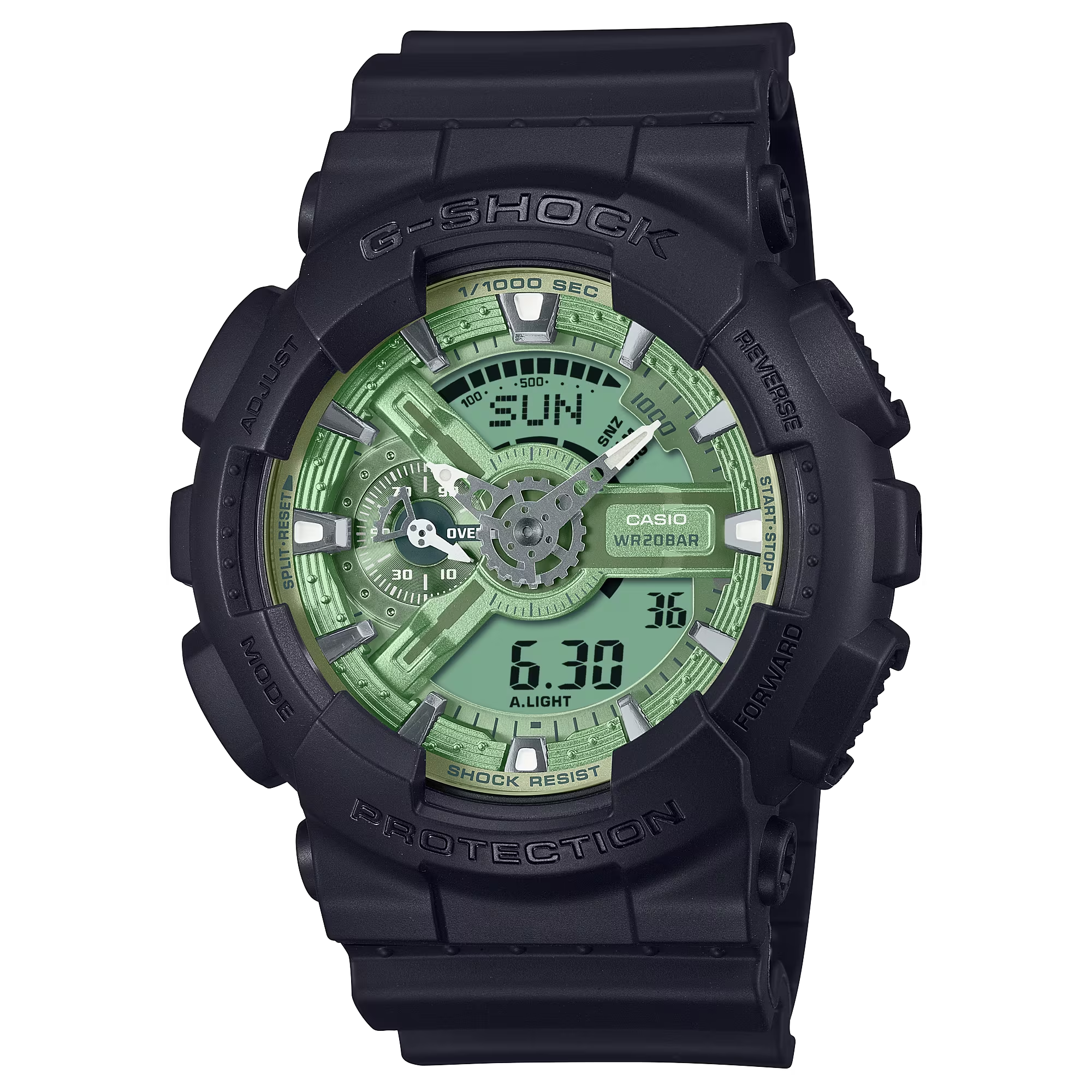G-Shock GA110CD-1A3 Monochromatic Green Dial Ana-Digi