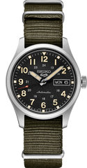 Seiko 5 Sports SRPJ85 Vintage Field Collection Black Dial Green NATO Automatic