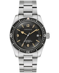Bulova 43B175 Caravelle Sea Hunter Black Dial Automatic 39mm Vintage