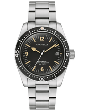 Bulova 43B175 Caravelle Sea Hunter Black Dial Automatic 39mm Vintage