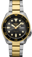Seiko 5 Sports SRPK22 U.S. Special Creation Two Tone Black Dial