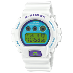 G-Shock DW6900RCS-7 Vibrant White Blue Retro Triple Graph