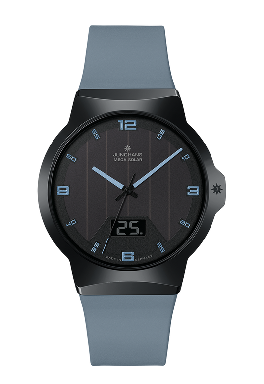 Junghans 18/1401.00 Force Mega Solar Radio Controlled Black Dial