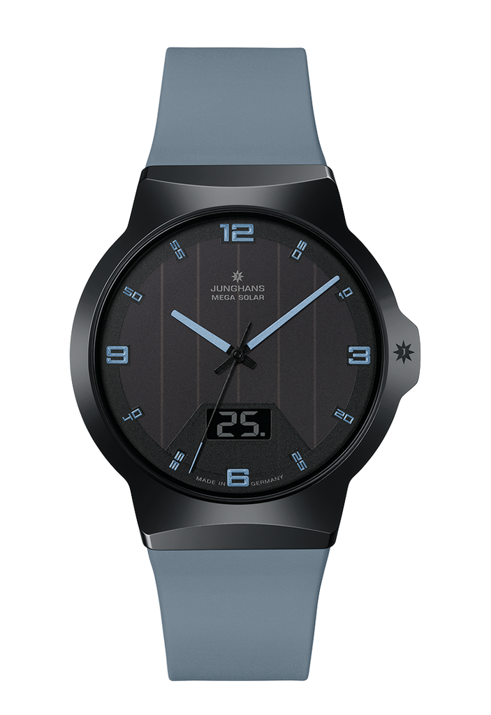 Junghans 18/1401.00 Force Mega Solar Radio Controlled Black Dial