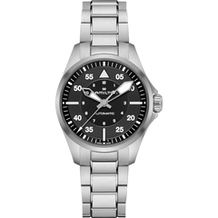 Hamilton H76215130 Khaki Aviation Pilot Auto 36mm Black Dial Stainless