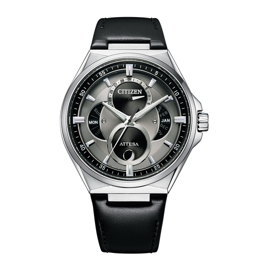 Citizen BU0060-09H Attesa Super Titanium Silver Tone Leather 42mm