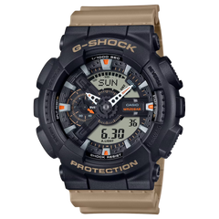 G-Shock GA110TU-1A5 Utilitarian Style Analog-Digital Beige Black Face