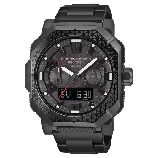 Casio Protrek PRWB1000WM-1 White Mountaineering Black Series Triple Sensor