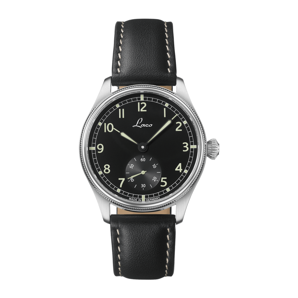 Laco 862169 Bremerhaven Navy Watches Black Dial 39mm Mechanical